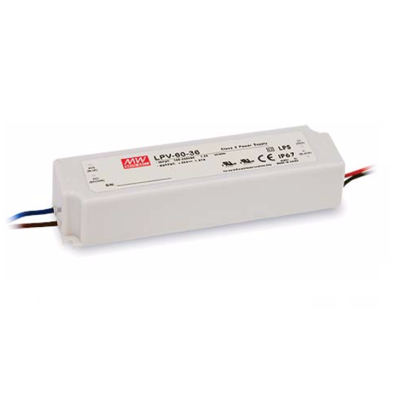 60W Meanwell Power Supply for Led Strips (waterproof)