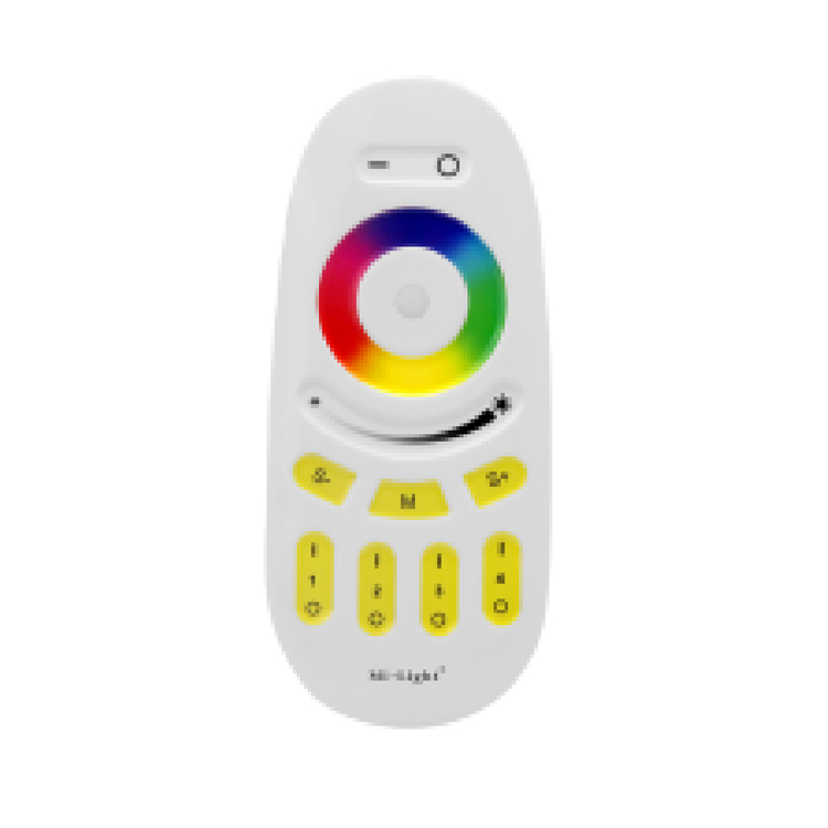 Grouped full touch RGBW remote control
