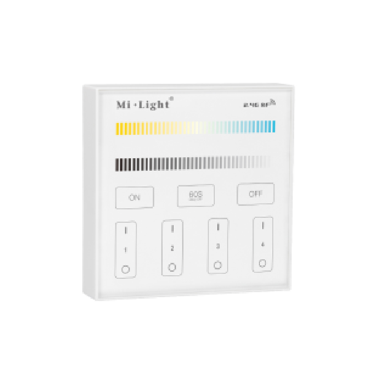 Group color temperature panel remote control