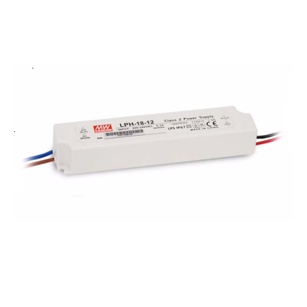 18W Meanwell Power Supply for Led Strips (waterproof) LPH Serie